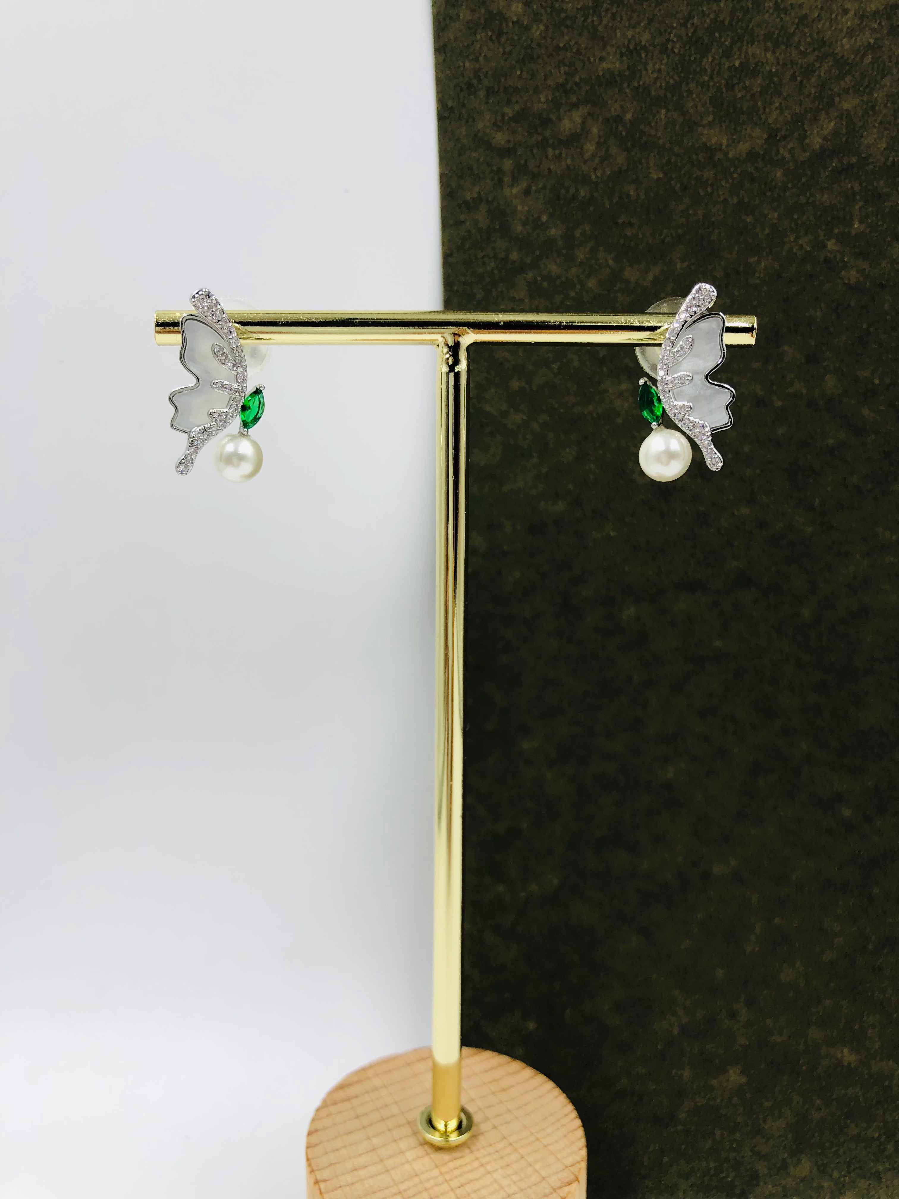 Opal Inspired Butterfly Studs