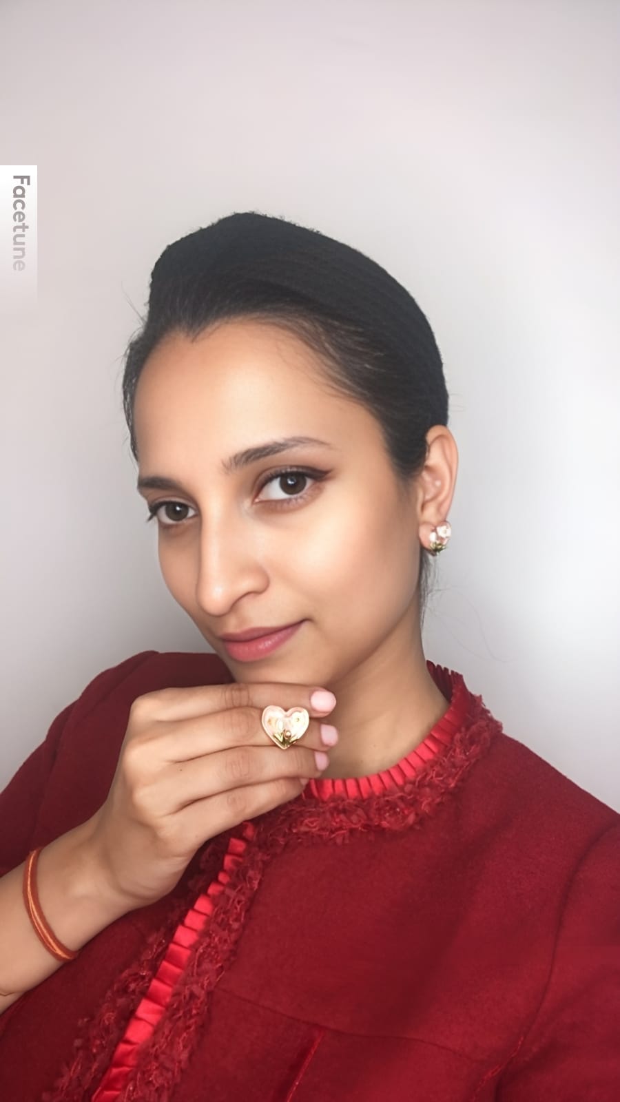 Sandwort Flower-Inspired Crystal Brass Earrings