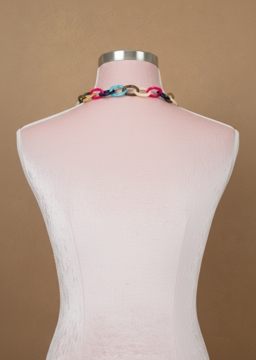 The Multi-Coloured Bead Necklace