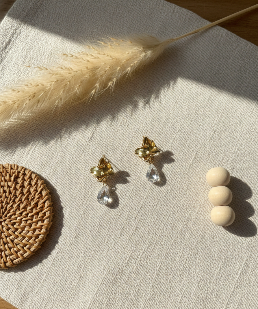 The Aurelia Petal & Crystal Drops