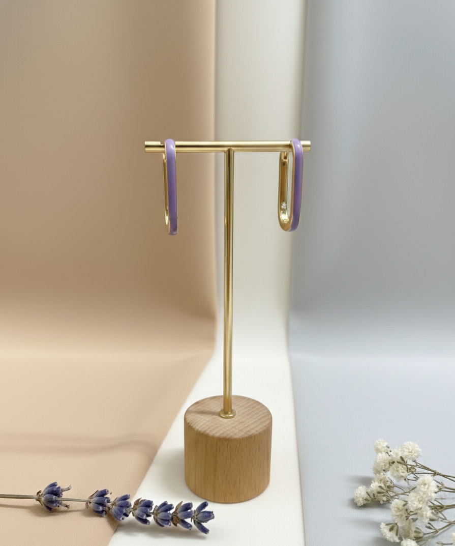 The Purple Enamel Hoops