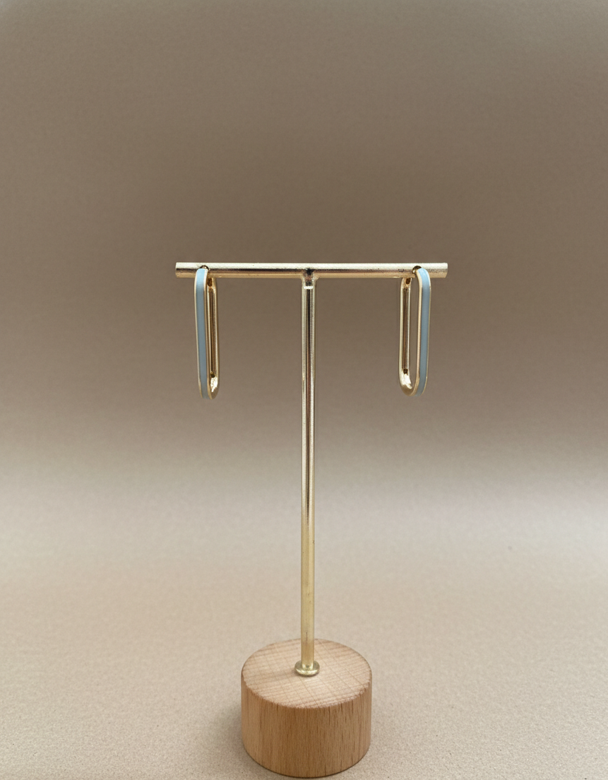 The Pastel Blue Enamel Hoops