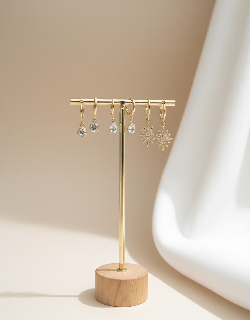 The Celestial Trio Earring Set