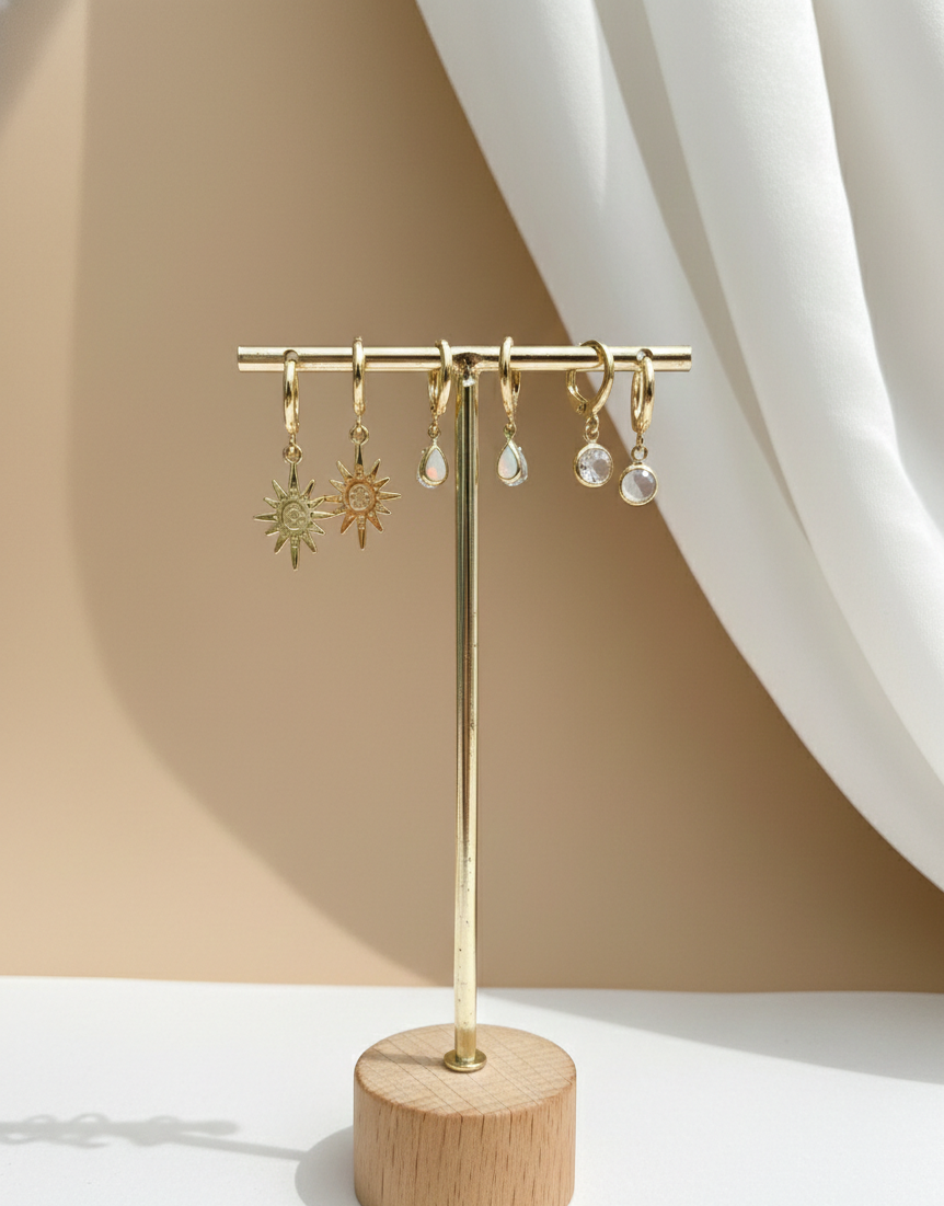 The Celestial Trio Earring Set